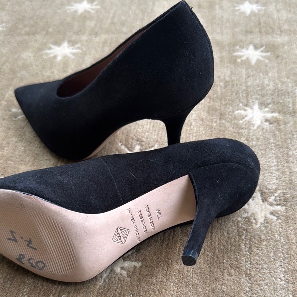 Antonio Melani Black Heels Classic Pumps - Picture 5 of 9